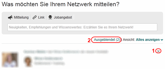 Xing - Was möchten Sie Ihrem Netzwerk mitteilen?