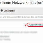 Xing - Was möchten Sie Ihrem Netzwerk mitteilen?